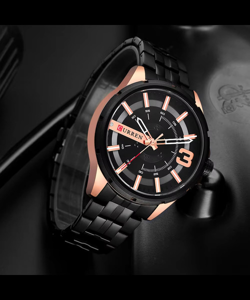 Curren Watch-8333-Men-Black