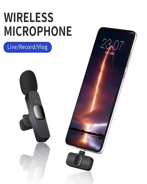 vivomartbd-2in1-Noise-Reduction-Lavalier-Lapel-K8-K9-Microphone-WIreless-Microphone-for-Liverstreaming-Vlog-Live-Streaming-Youtuber-Podcast